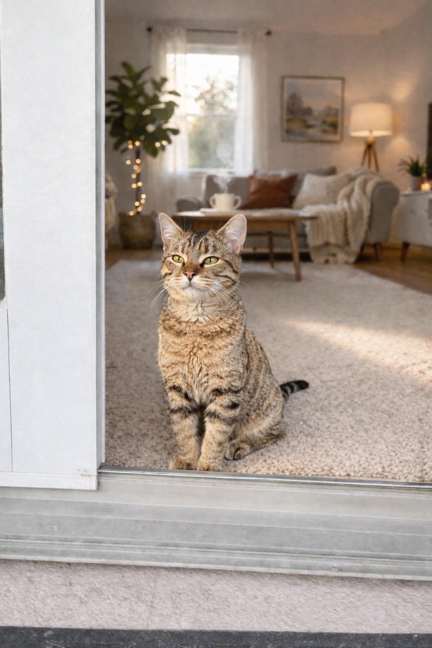 Leon, adopted, Young Male Tabby.