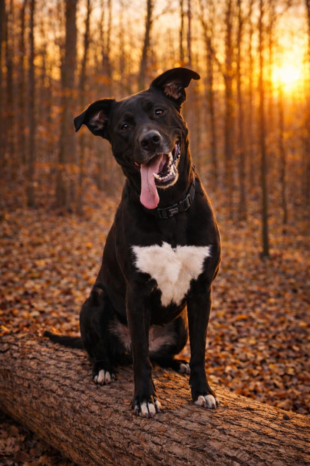 Willa , Adoptable, Adult Female Black Labrador Retriever & Shepherd.