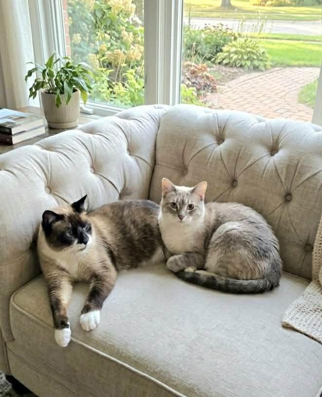 Ginger -(Bonded with Mary Ann), Adoptable, Adult Female Domestic Short Hair & Siamese.