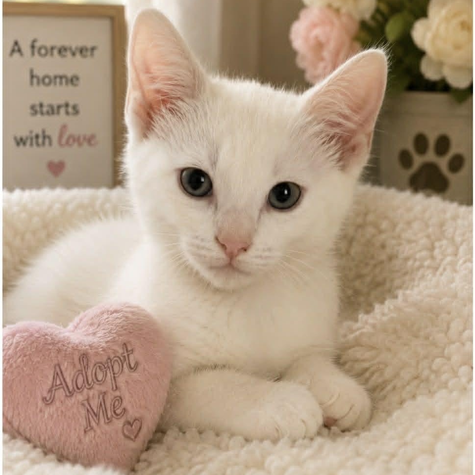 Serenity, adopted, Kitten Female Domestic Short Hair.