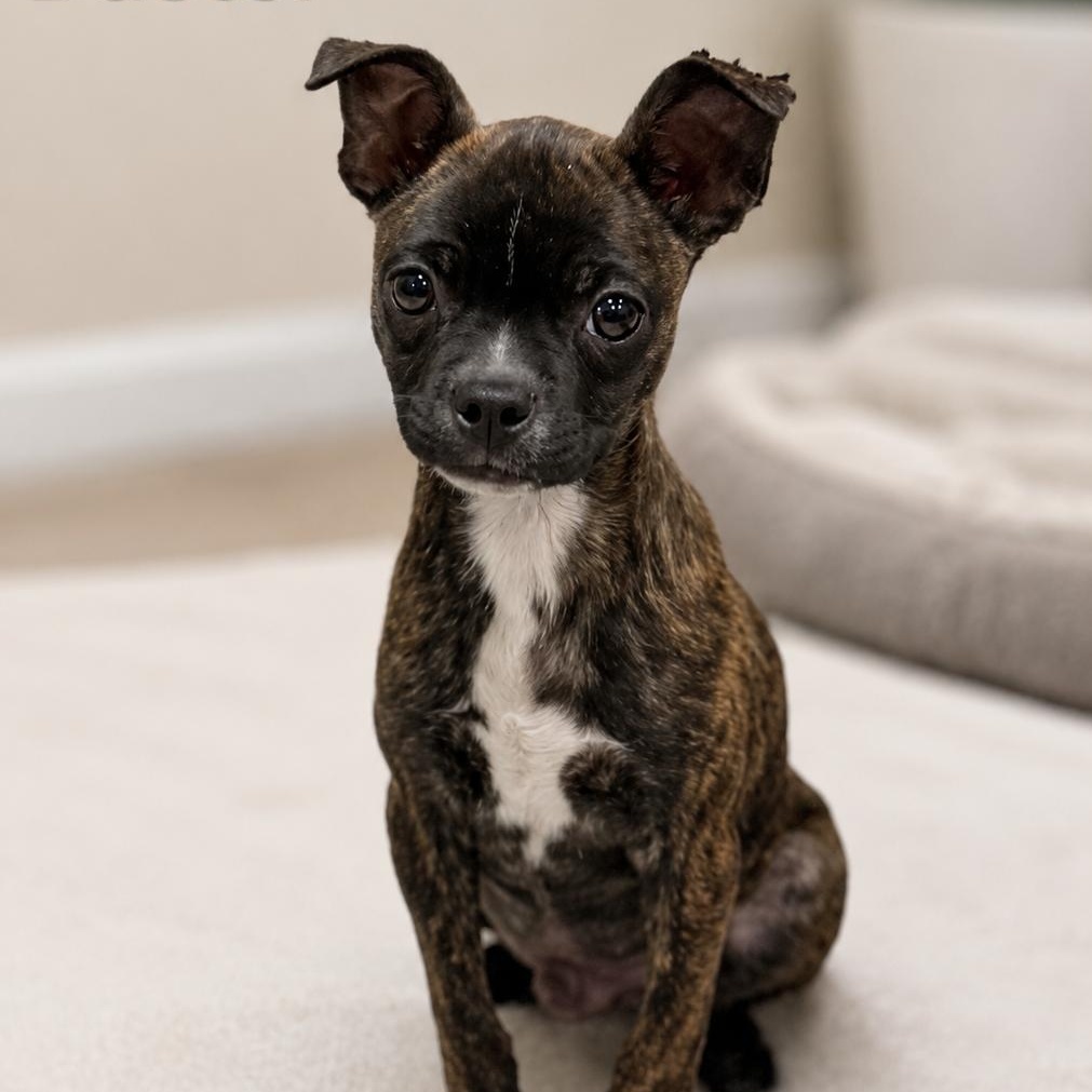 Buster, adoptable, Puppy Male Chihuahua & Boston Terrier.