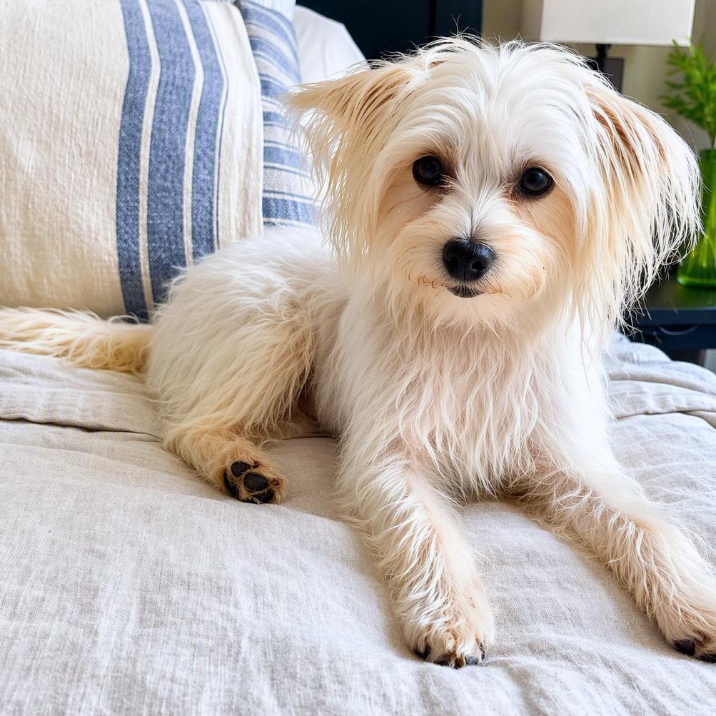 Lulu, adopted, Adult Female Maltese.