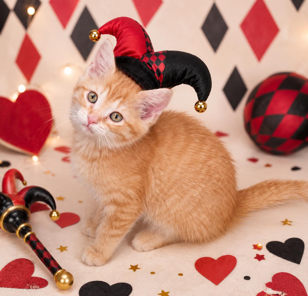 Harley Quinn, Adoptable, Kitten Female Tabby.