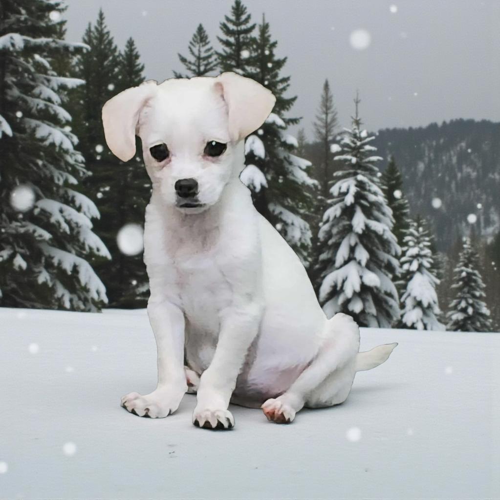 SNOW FLAKE, Adoptable, Puppy Female Terrier & Chihuahua.