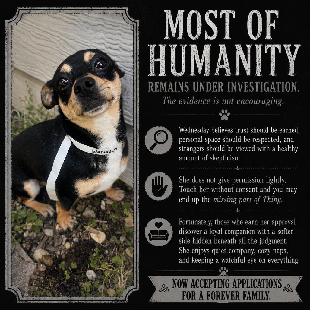 Enlarge Wednesday, a Adoptable Rat Terrier in Katy, TX image 2/2