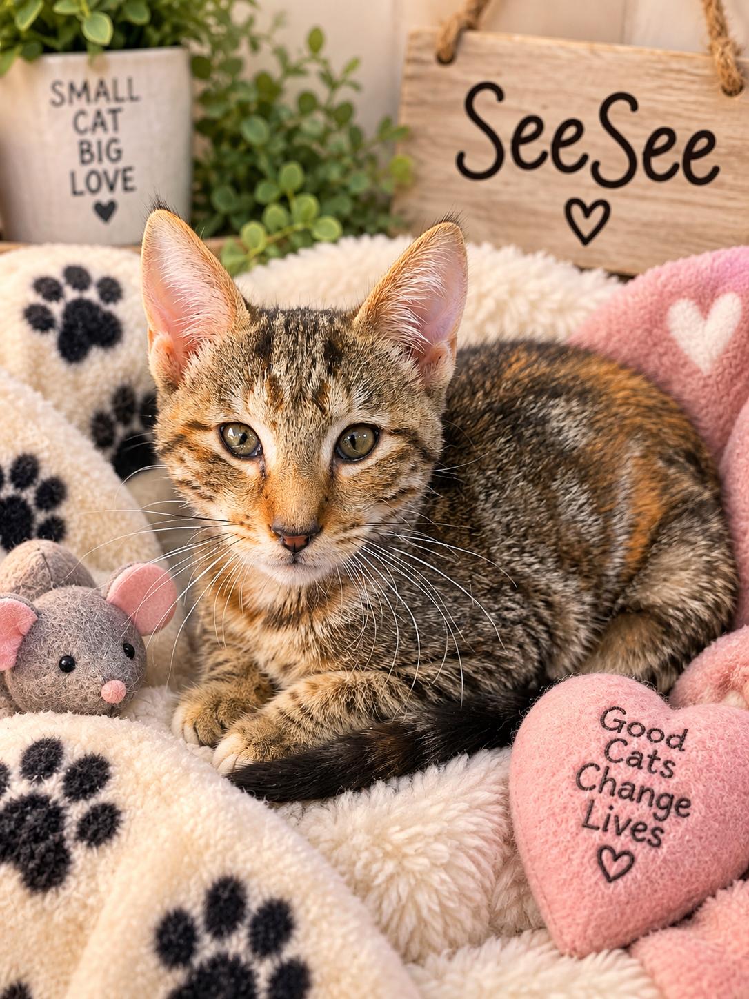 Enlarge See See, a Adoptable Torbie in Tavares, FL image 1/3