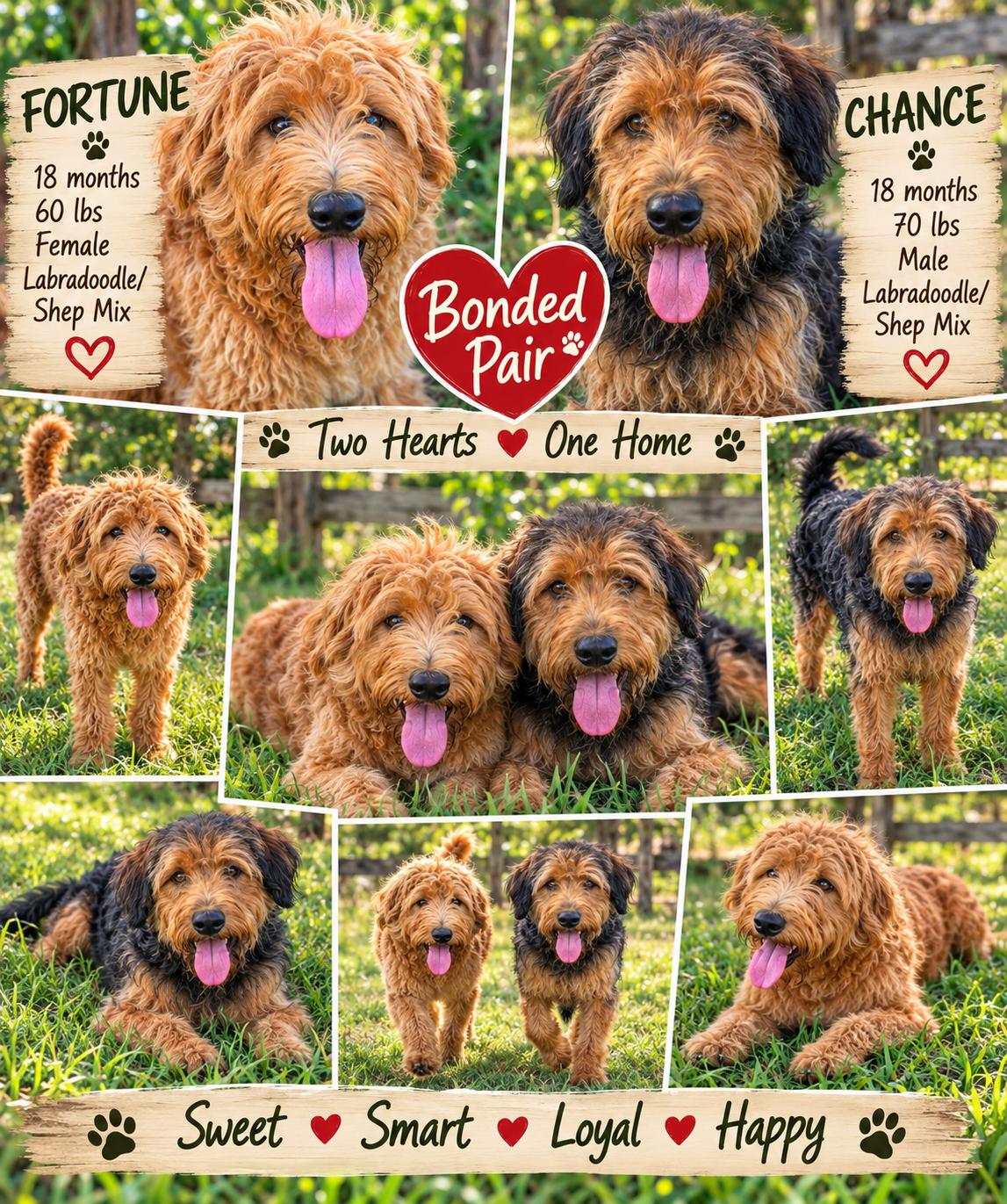 Enlarge CHANCE & FORTUNE, a ADOPTABLE mixed breed in Jackson, TN image 1/1