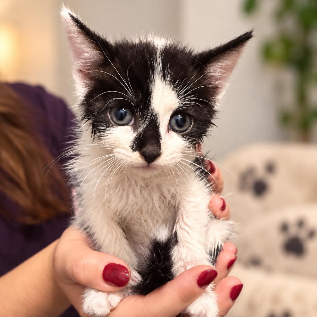 Oreo, Adoptable, Kitten Female Domestic Short Hair.