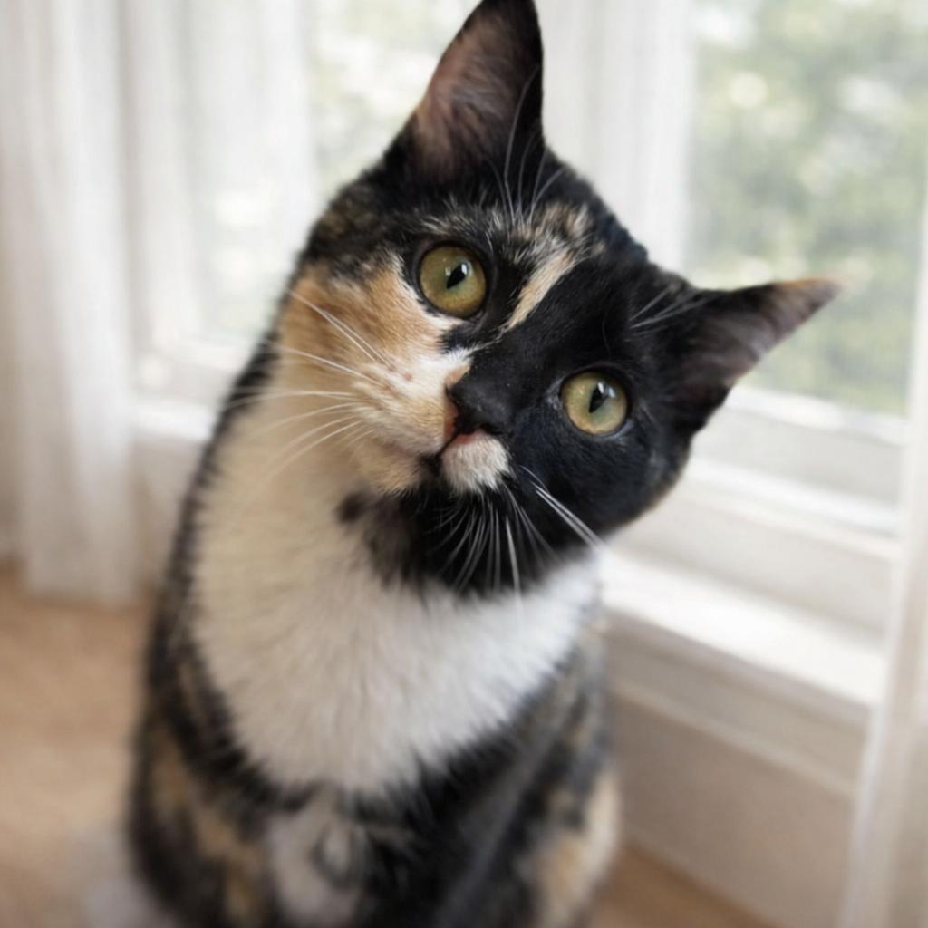 Mabel, adopted, Young Female Domestic Short Hair.