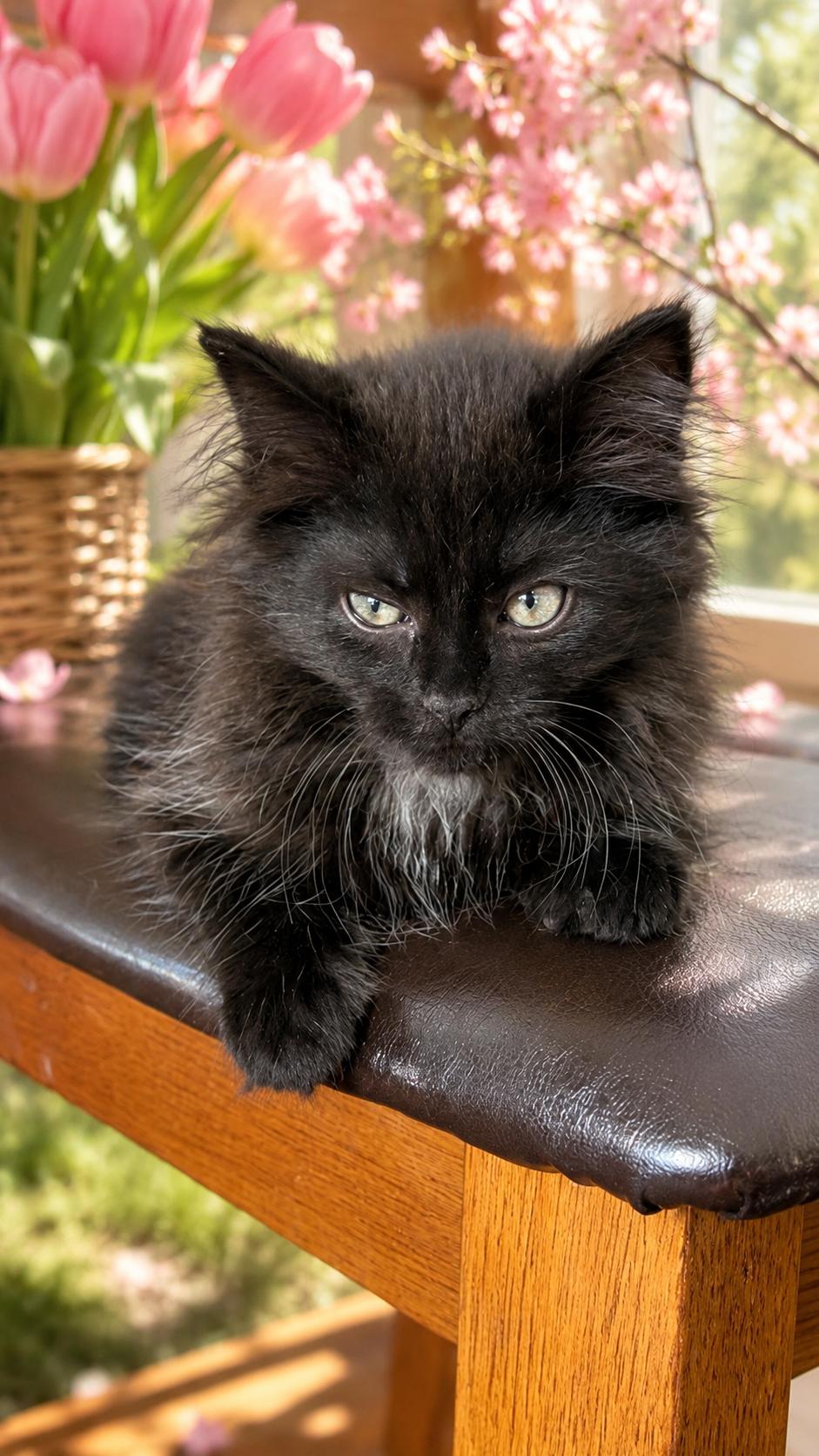 Magik, an adopted Domestic Long Hair in Belleville, MI image 1/2