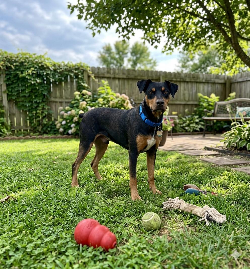 **BROCK**, Adoptable, Young Male Doberman Pinscher.