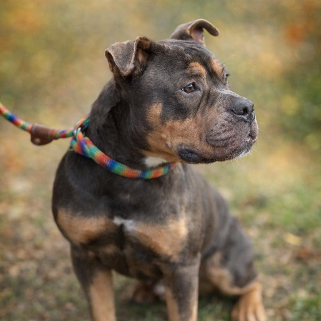 Buster Brown, Adoptable, Adult Male American Bulldog & American Staffordshire Terrier.