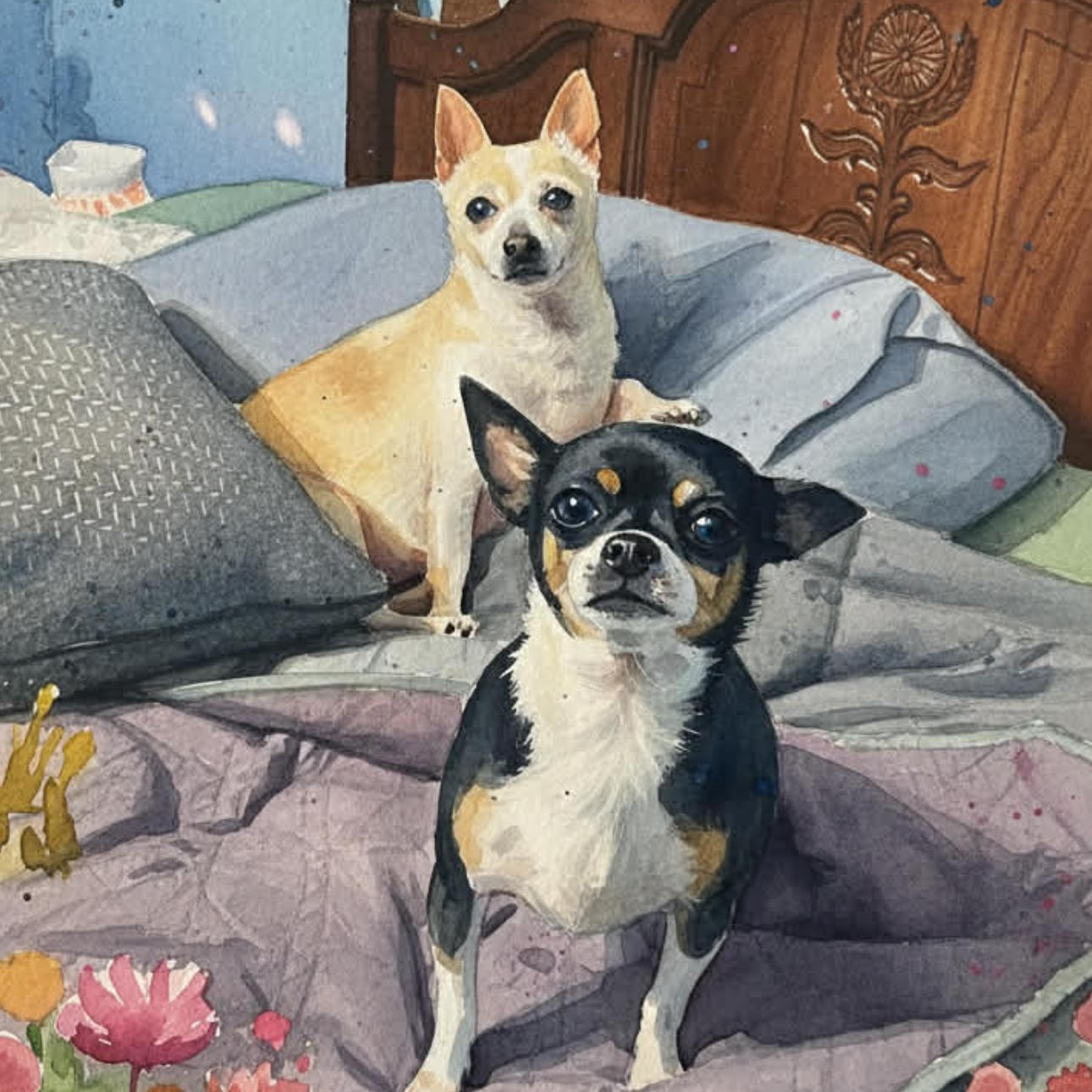 2118 Princess and Sassy (mother and daughter), ADOPTABLE, Adult Female Chihuahua.