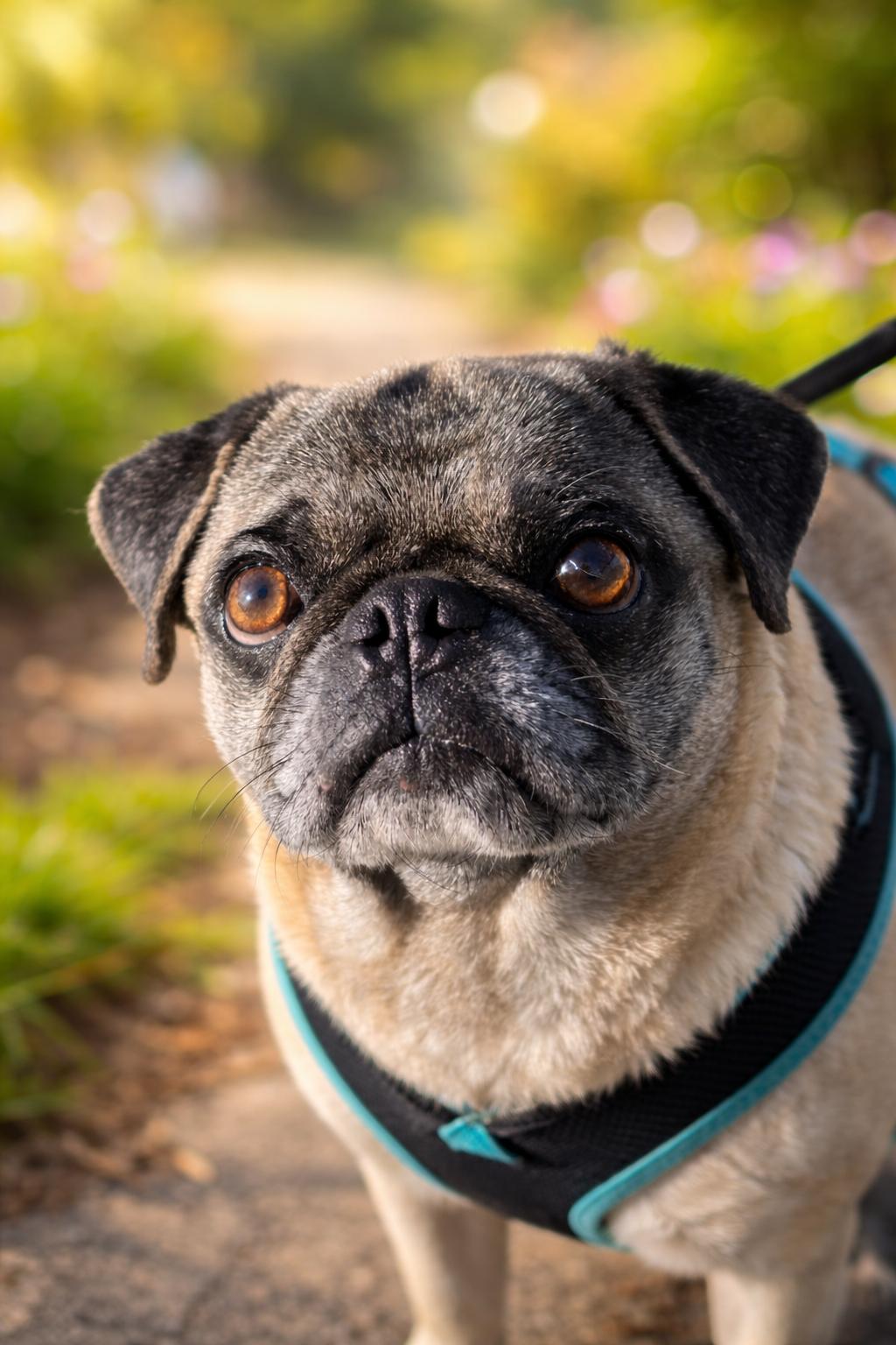 Teddy , ADOPTABLE, Adult Male Pug.