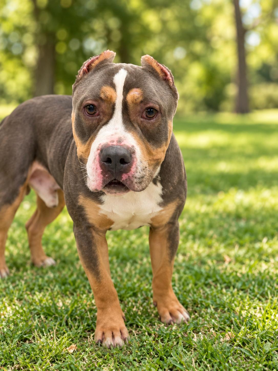 Rolo, Adoptable, Adult Male American Bully.