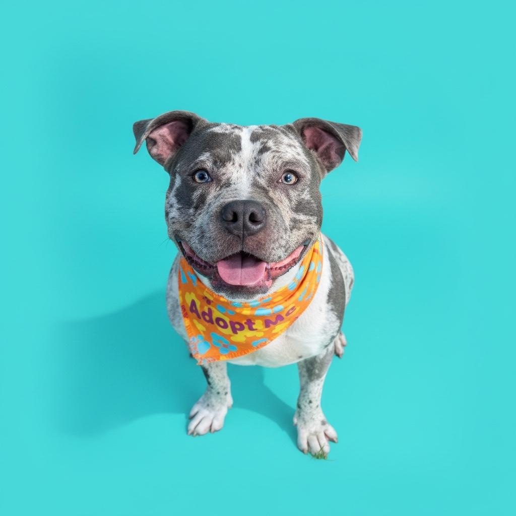 Asher, ADOPTABLE, Adult Male American Bully.