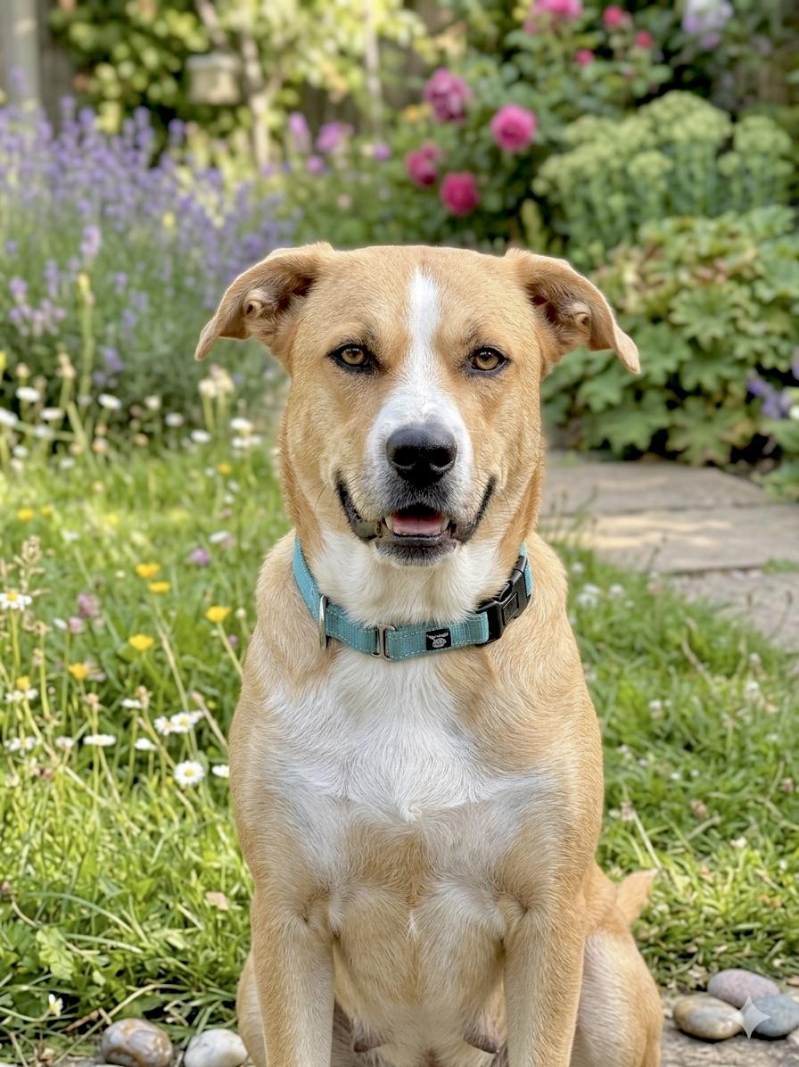 Hazel, Adoptable, Adult Female American Staffordshire Terrier & German Shepherd Dog.