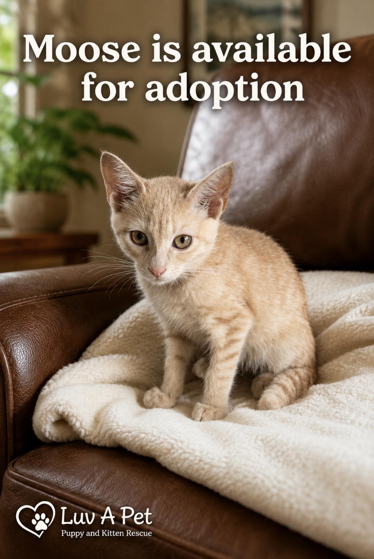 Moose, Adoptable, Kitten Male Domestic Short Hair.