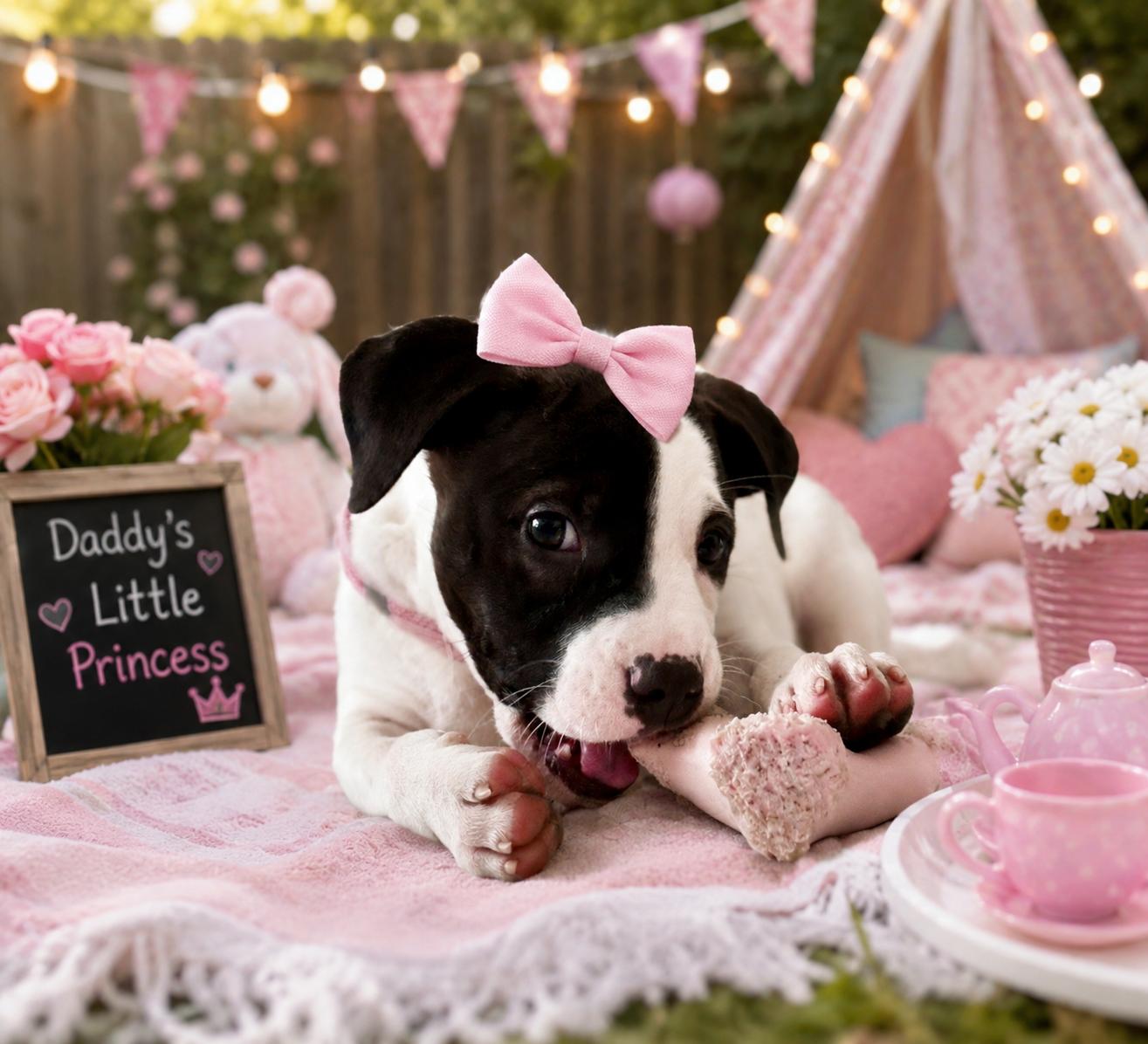 Lil Kim, adopted, Puppy Female Pit Bull Terrier & American Bulldog.