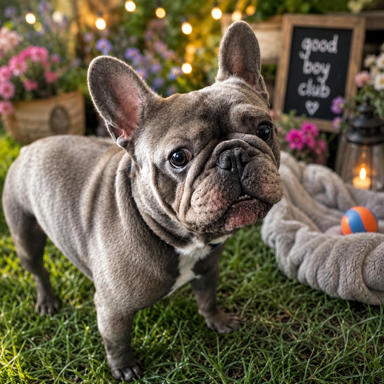 Gronk, adopted, Adult Male French Bulldog.