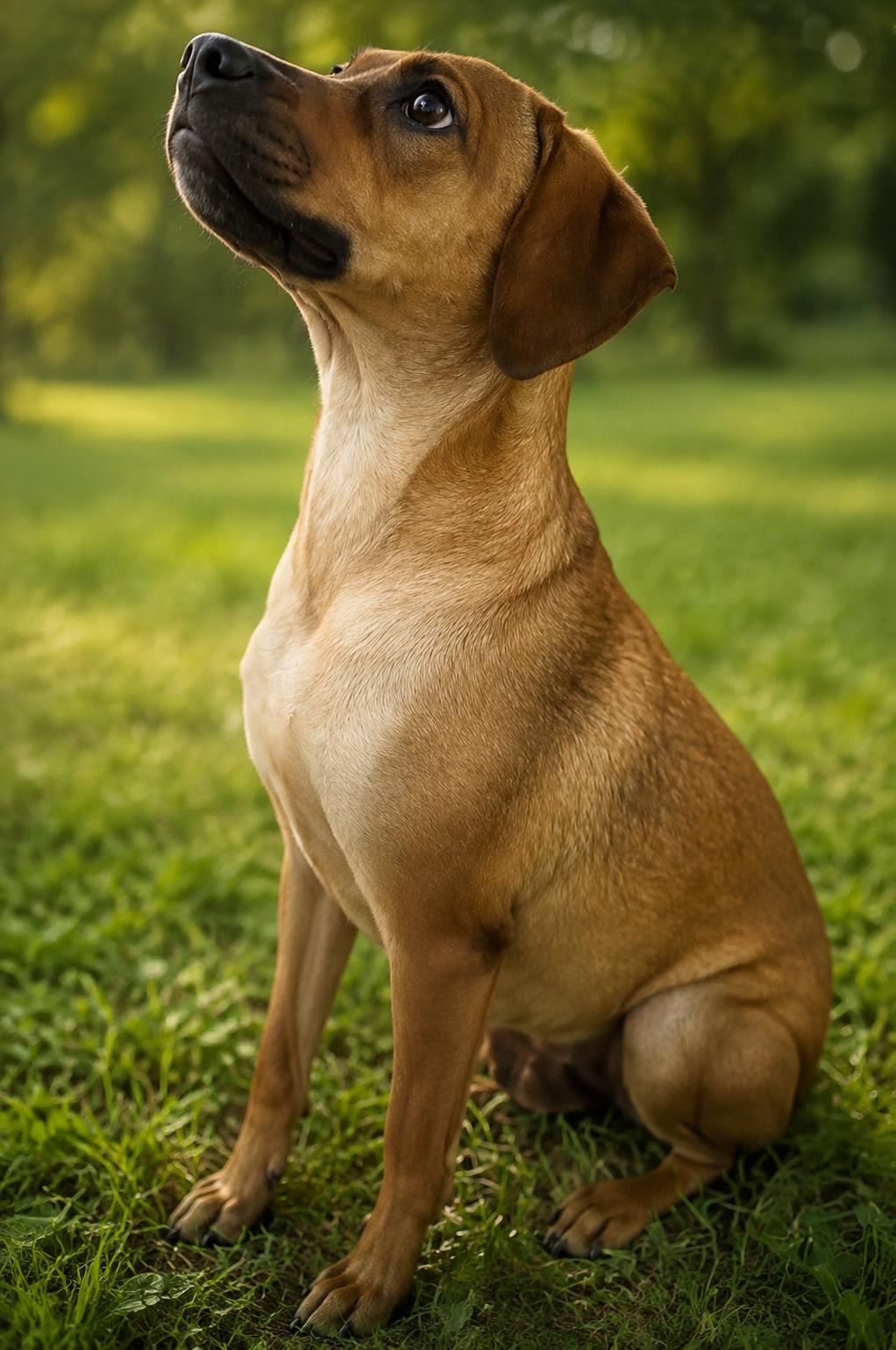 Lucy, ADOPTABLE, Young Female Pug & Australian Terrier.
