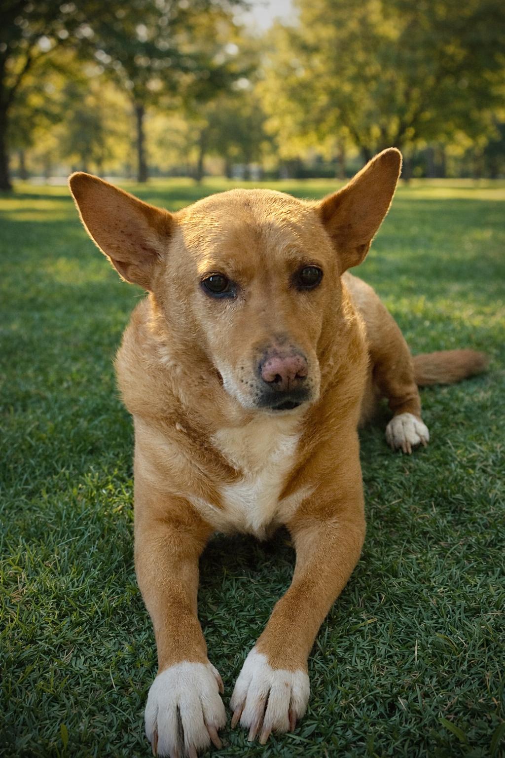 Lola  (ae), Adoptable, Adult Female Rat Terrier & Chow Chow.