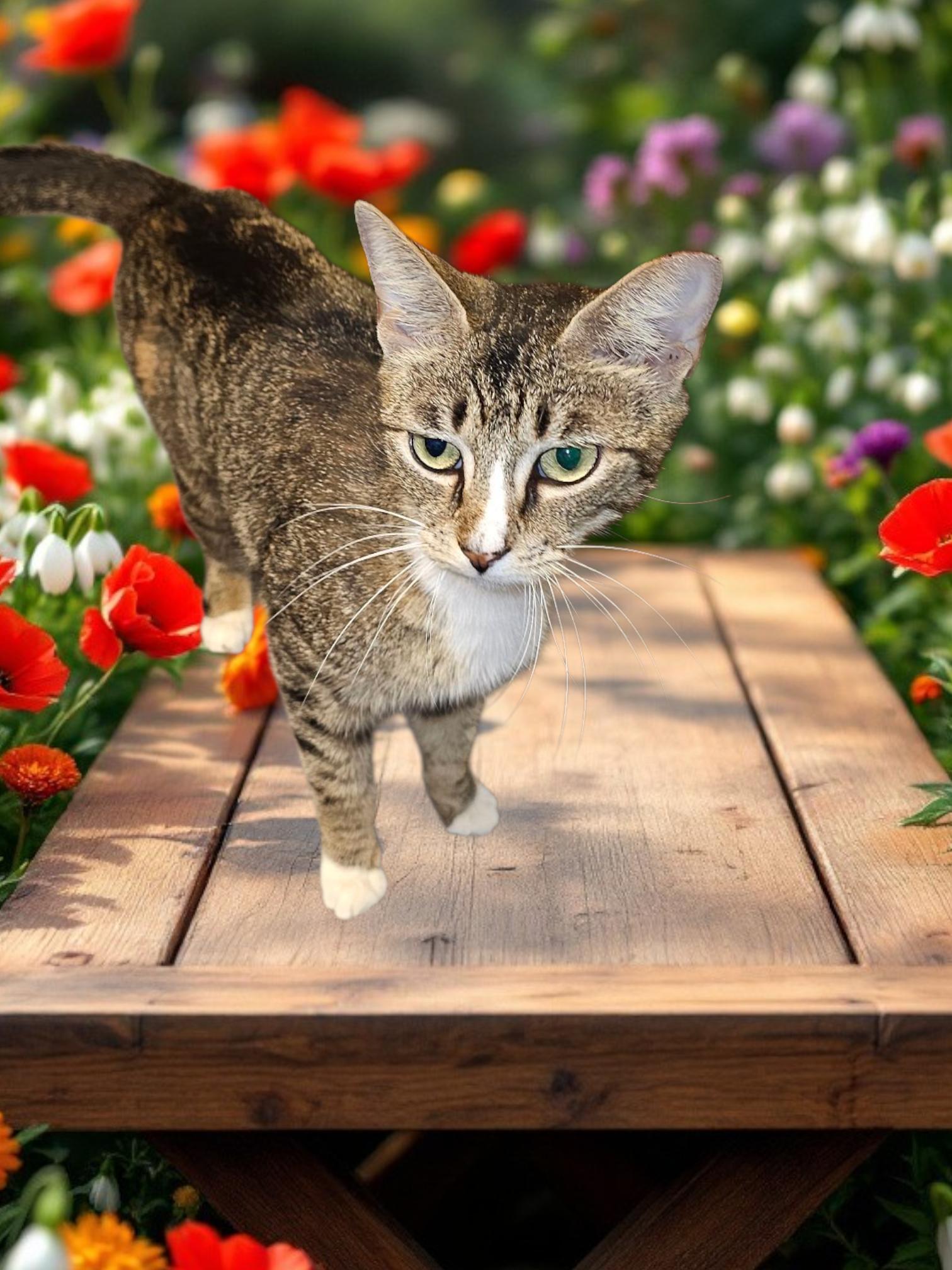 Cascade Babushka, Adoptable, Kitten Female Tabby & Domestic Short Hair.