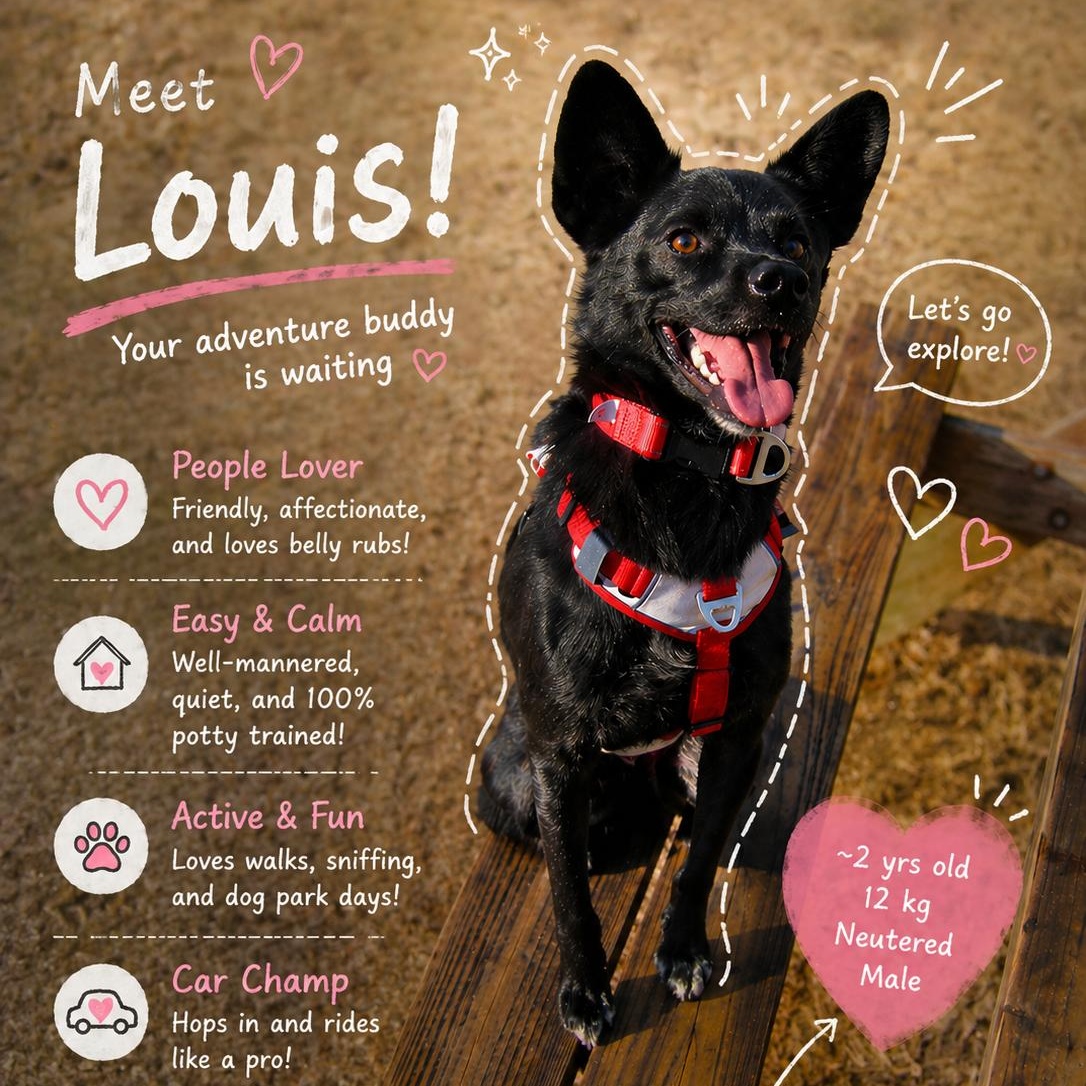 Enlarge Louis , a Adoptable mixed breed in Manchester , NH image 1/5